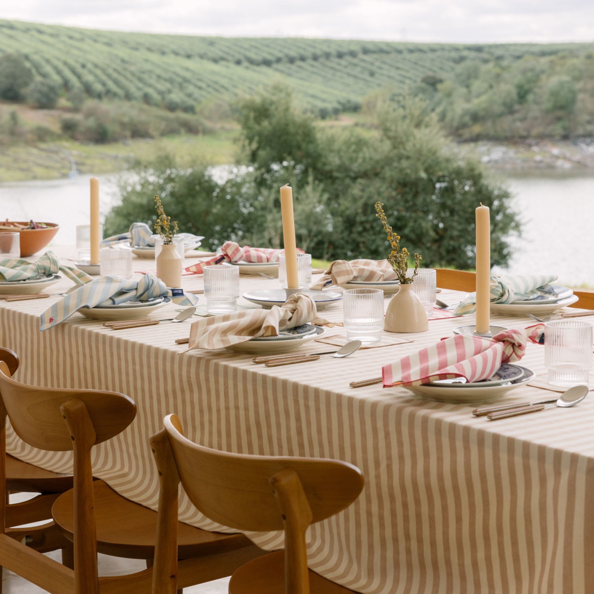 Guardanapo Barra com bordado de Outono