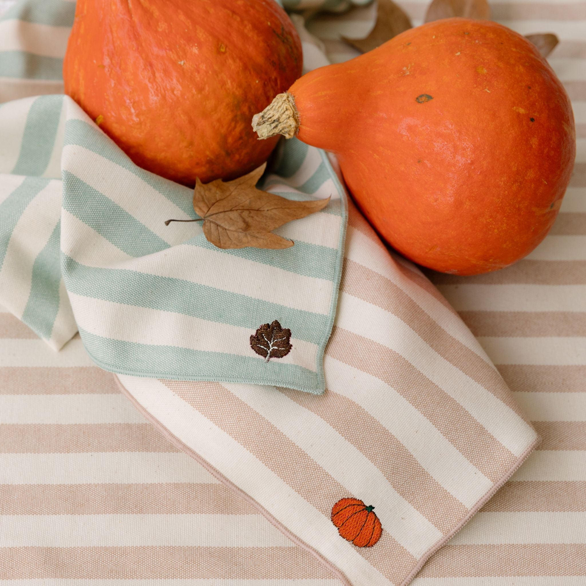 Guardanapo Barra com bordado de Outono