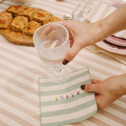 Barra napkin with flower embroidery