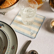 Guardanapos Barra com bordado de coração