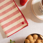 Guardanapos Barra com bordado de coração