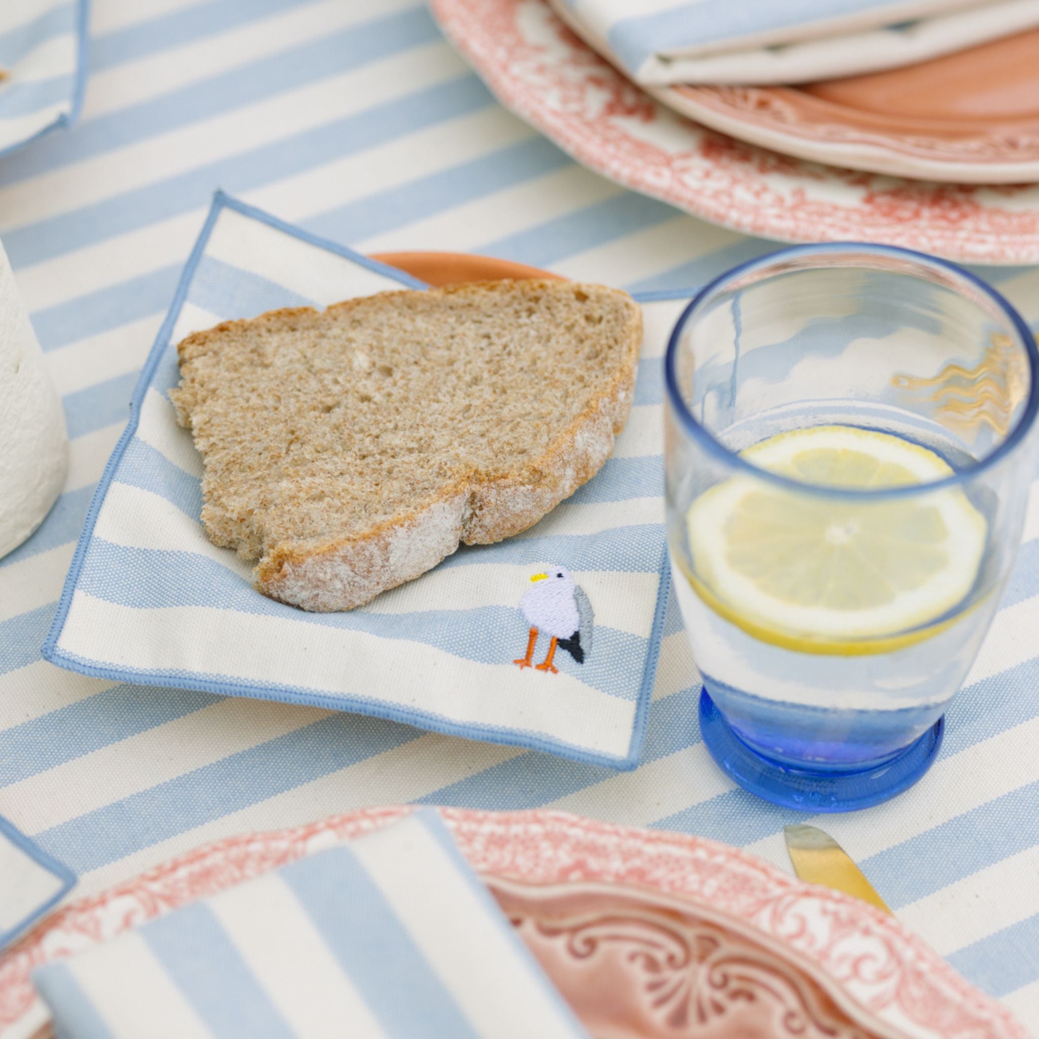 Barra Napkins with summer embroidery