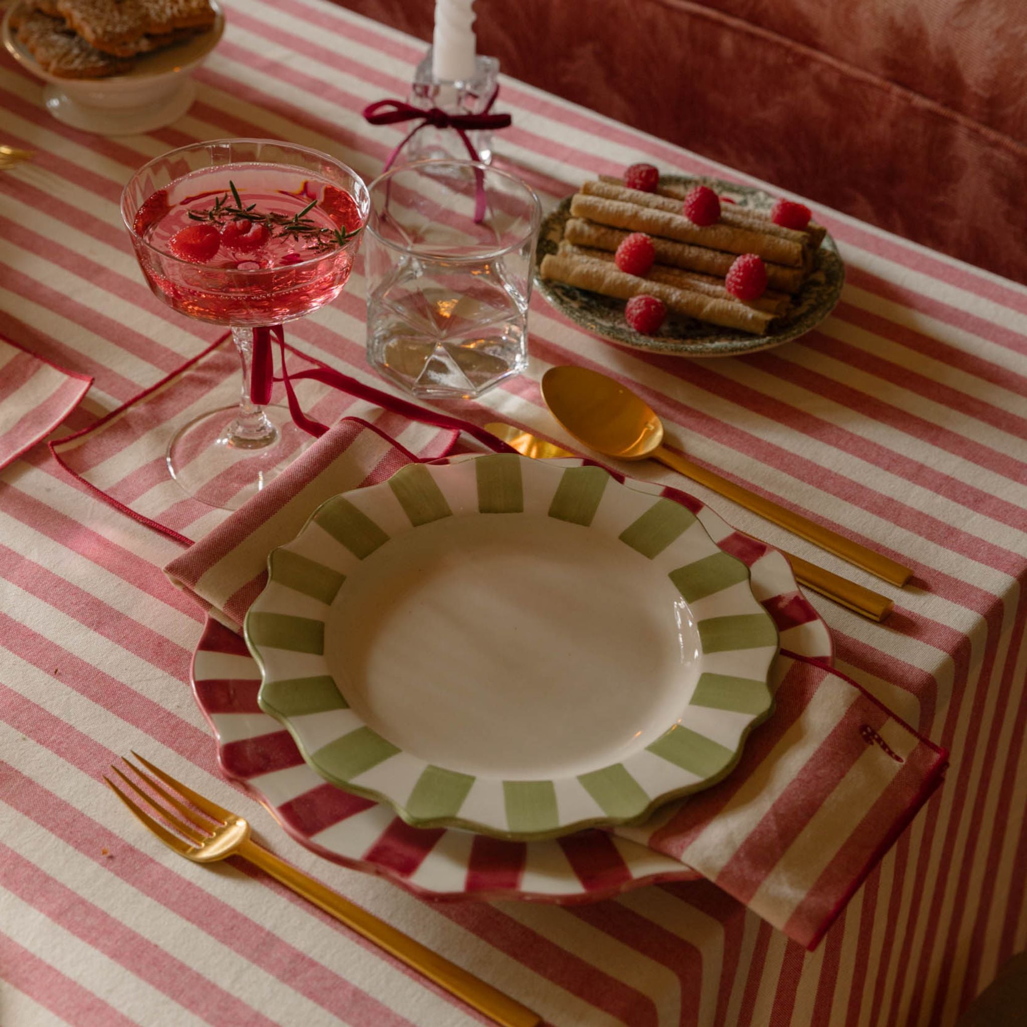 Guardanapo Barra com bordado de Natal