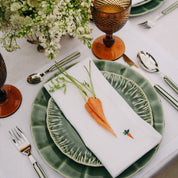 Guardanapos e individuais Mafra linho com bordado de Páscoa