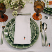 Guardanapos e individuais Mafra linho com bordado de Páscoa