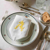 Guardanapos Mafra linho com letra bordada (Pack de 2)