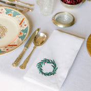 Roupa de mesa Mafra com bordados de Natal