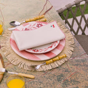 Ecru Nazaré napkins with fruit embroidery
