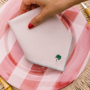Ecru Nazaré napkins with summer embroidery