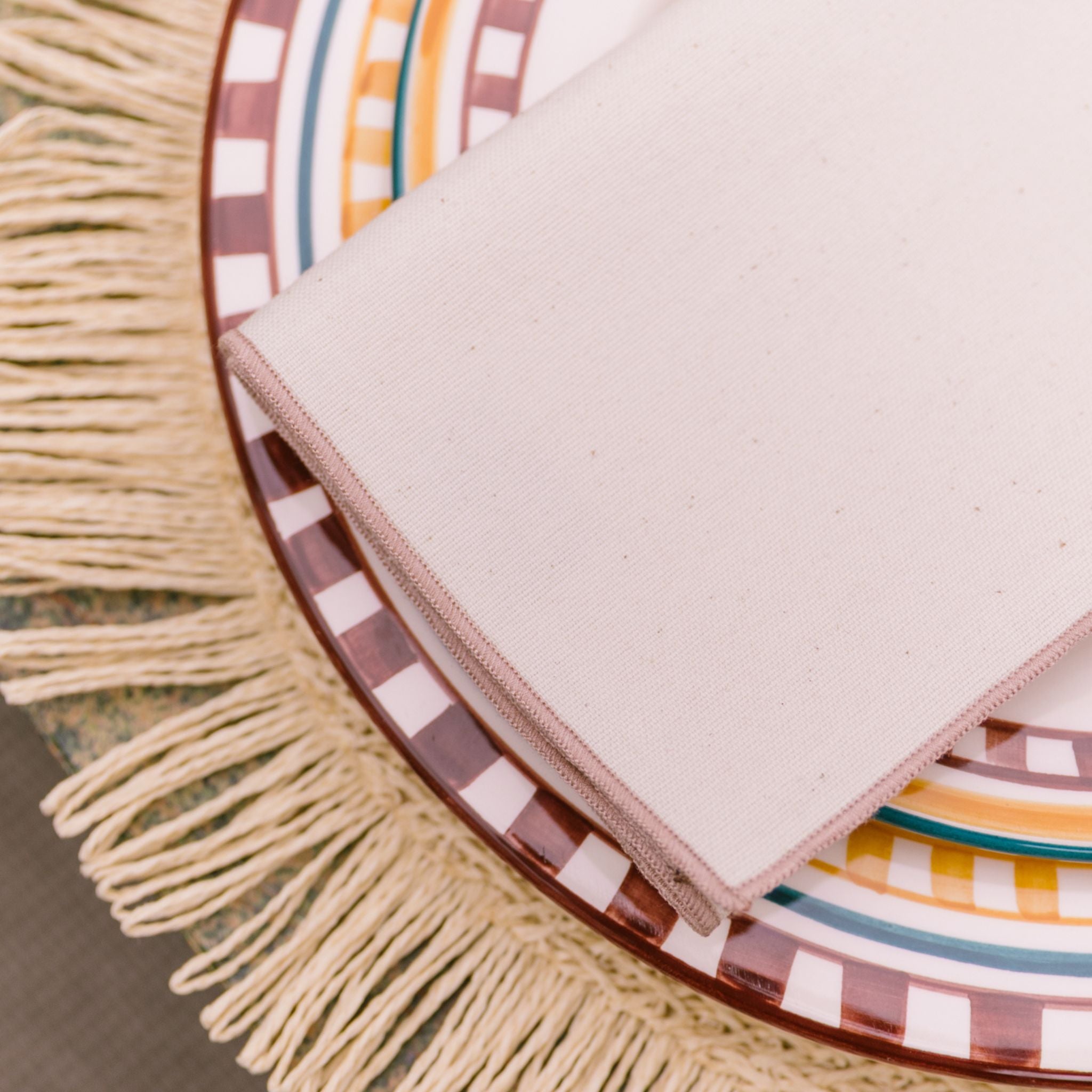 Ecru Nazaré napkins