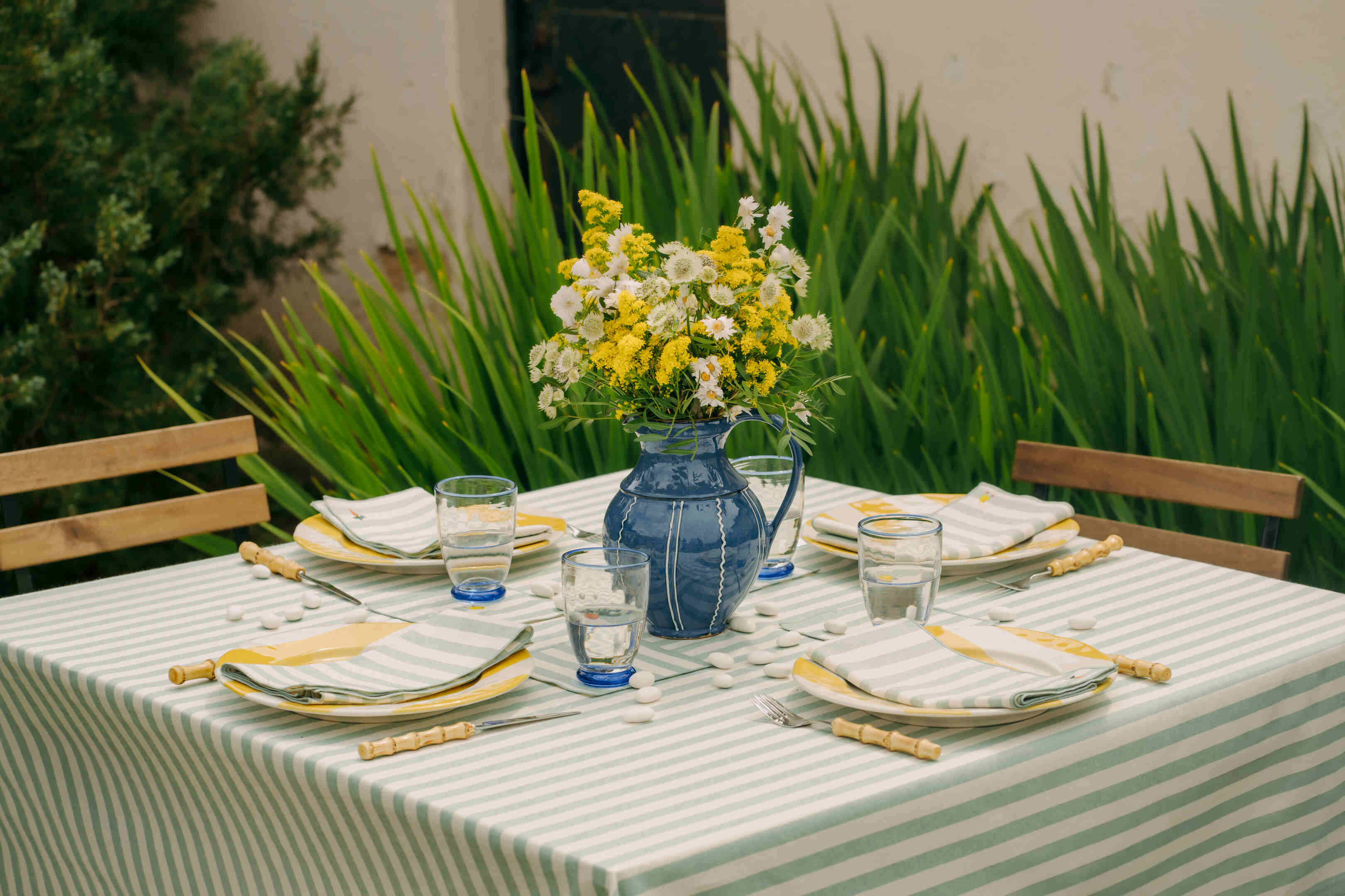 Servilletas Barra con bordados de Pascua 