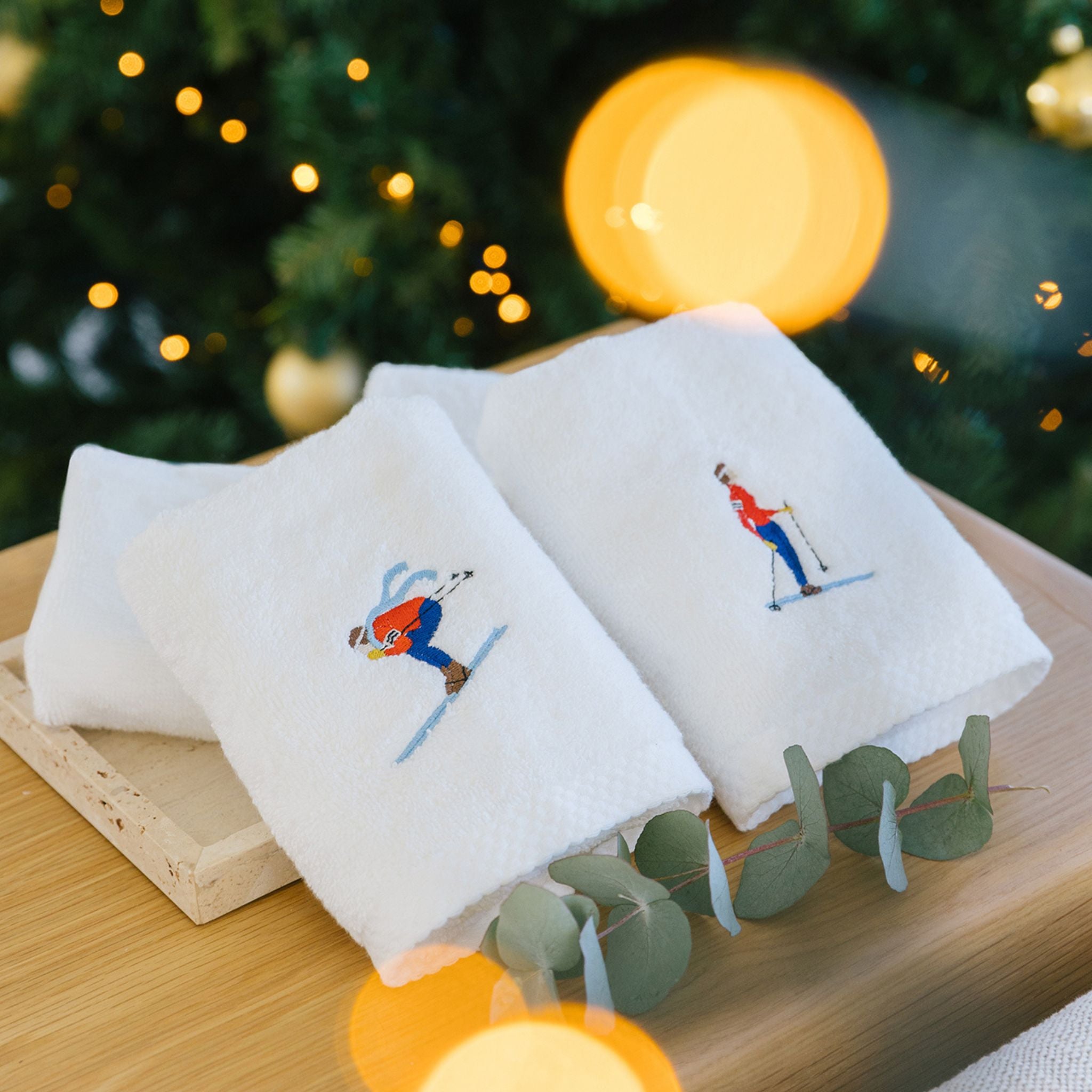 Toalha de bidé e toalha de rosto Luxus com desportistas retro