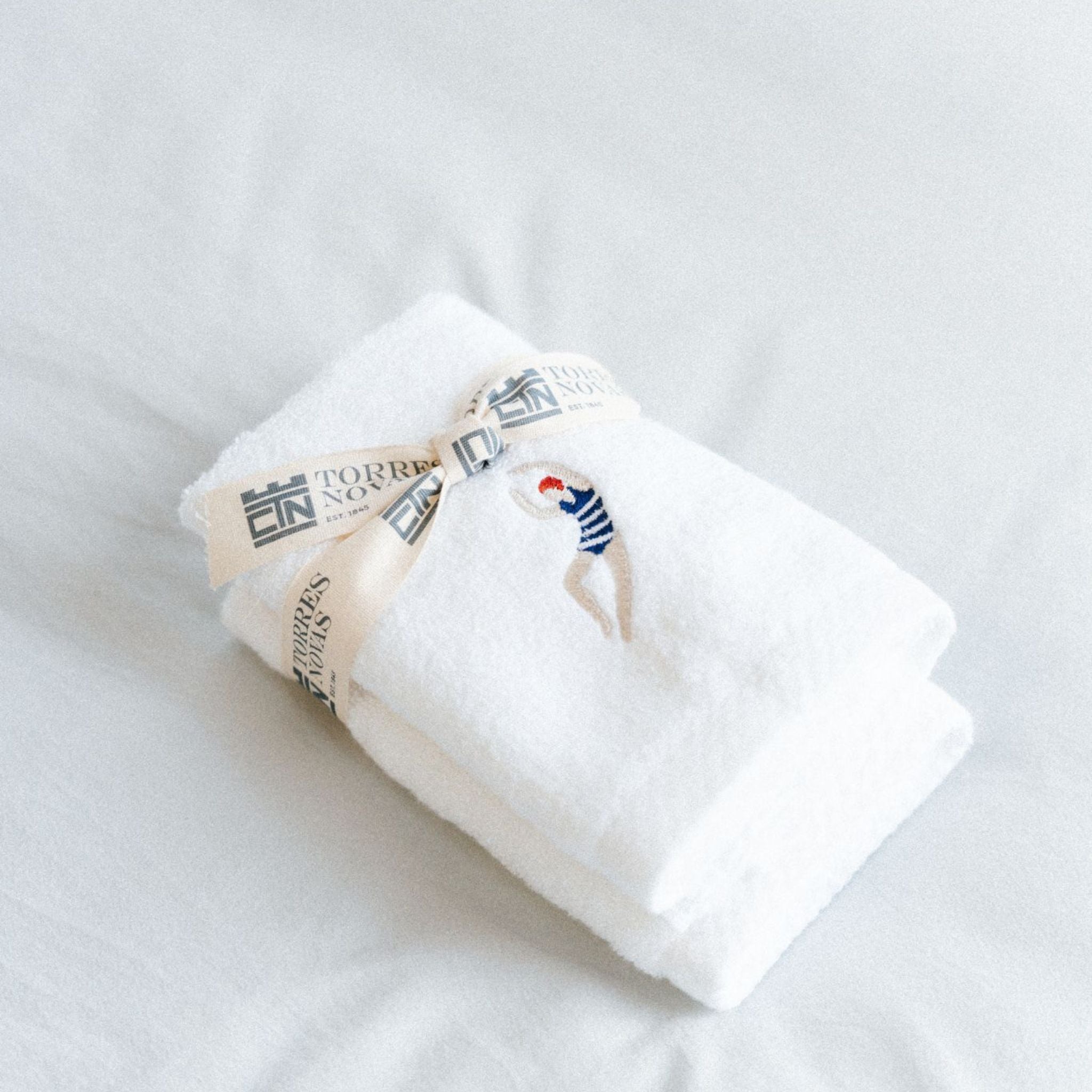 Toalha de bidé e toalha de rosto Luxus com desportistas retro