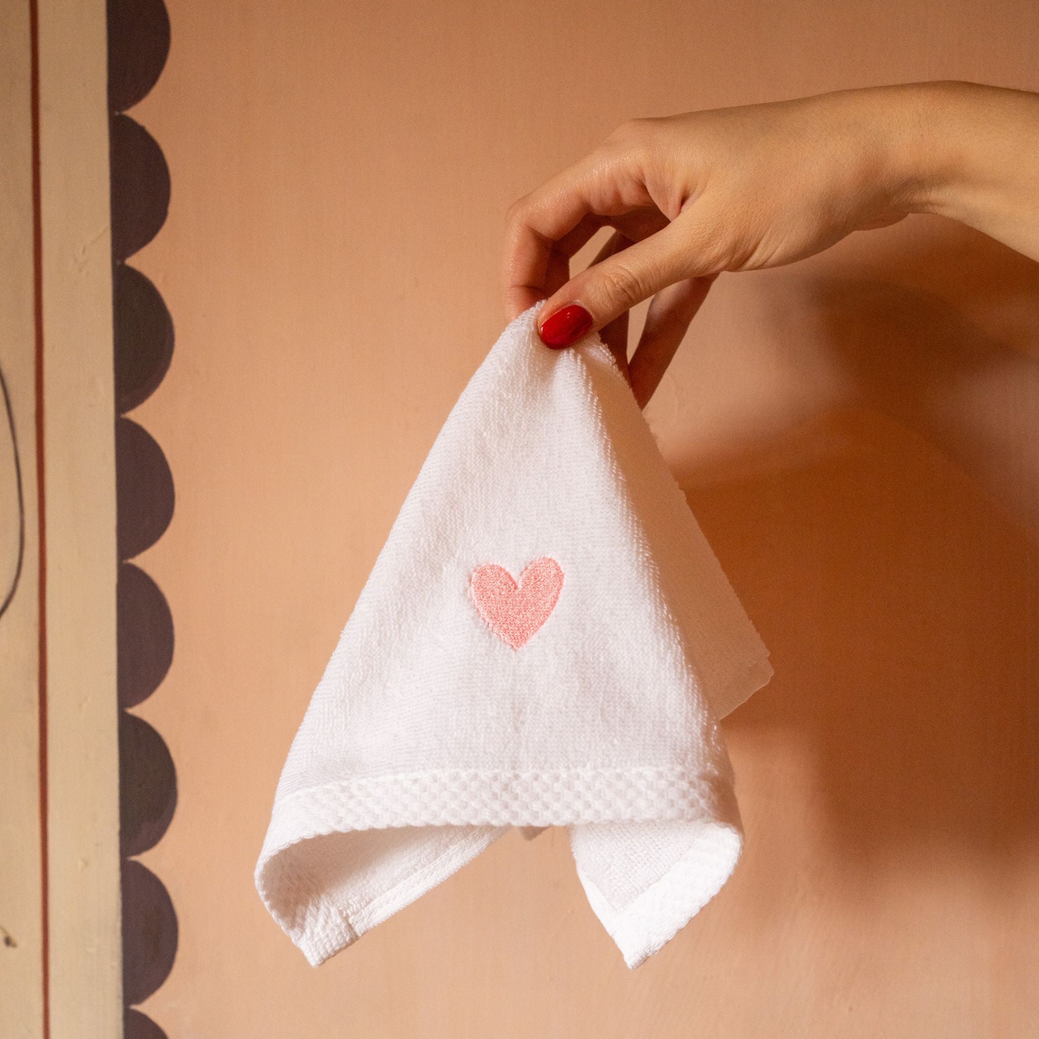 Embroidered heart