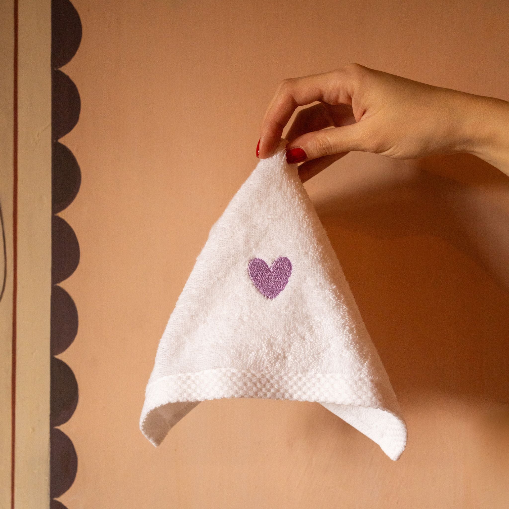 Embroidered heart