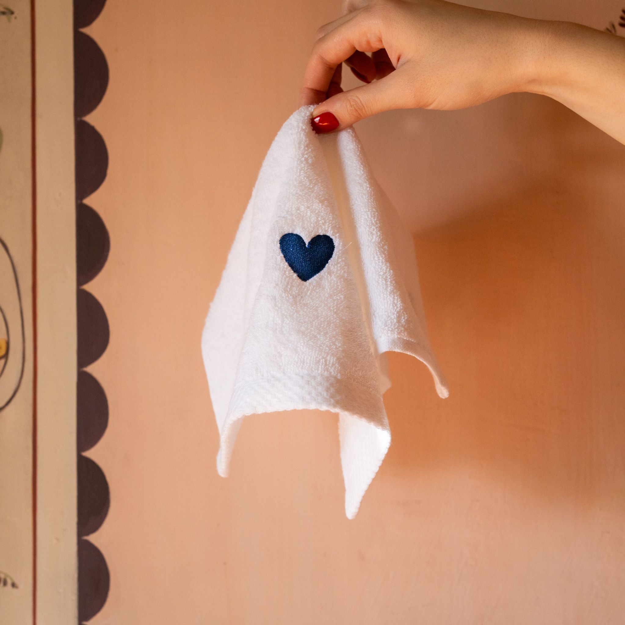 Embroidered heart