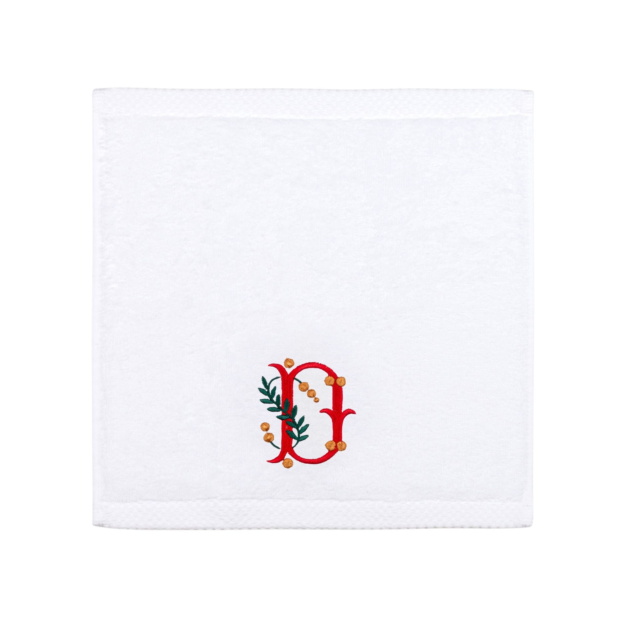 White luxus with embroidery letters