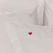 Porto Percale 400 TC pillowcases with embroidered hearts - Torres Novas