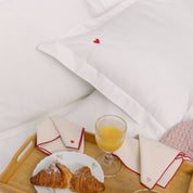Porto Percale 400 TC pillowcases with embroidered hearts - Torres Novas