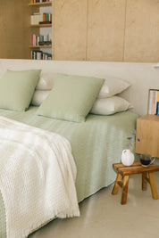 Couvre-lits Favo Santa Luzia vert kaki