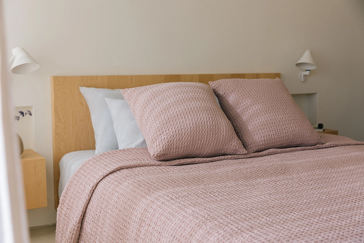 Old pink Waffle Bedspreads - Torres Novas