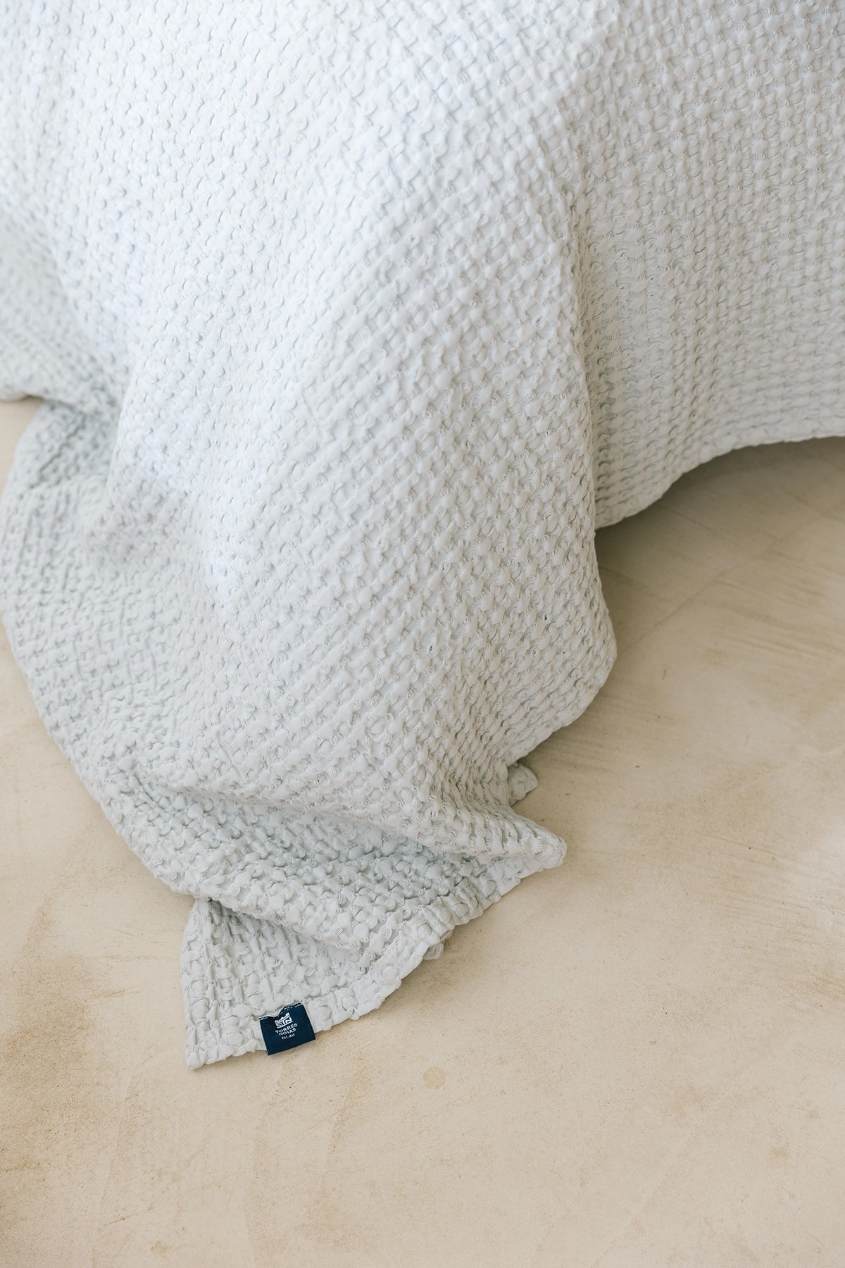 Silver grey Santa Luzia Waffle Bedspreads - Torres Novas