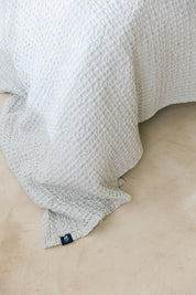 Silver grey Santa Luzia Waffle Bedspreads - Torres Novas