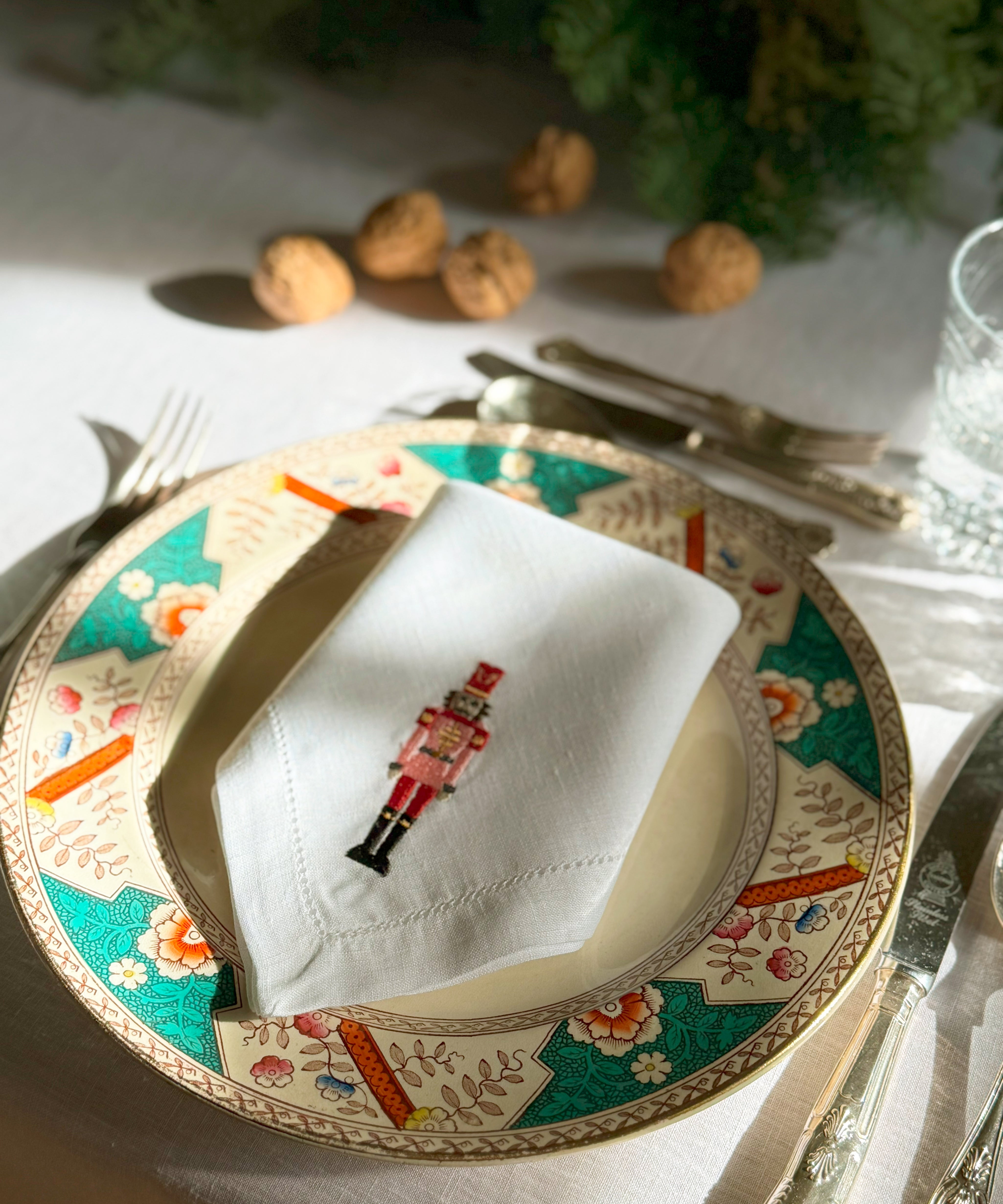 Linge de table Mafra avec broderie de Noël