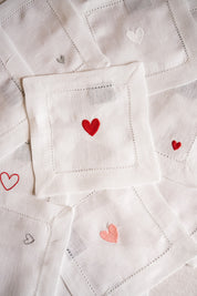 Servilletas Mafra con bordado de corazón