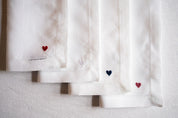 Servilletas Mafra con bordado de corazón