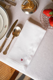 Servilletas Mafra con bordado de corazón