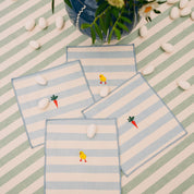 Servilletas Barra con bordados de Pascua 