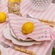 Servilletas Barra con bordados de flores