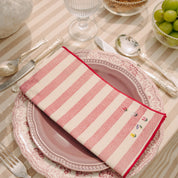Servilletas Barra con bordados de flores