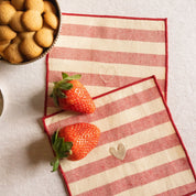 Servilletas Barra con bordado de corazón