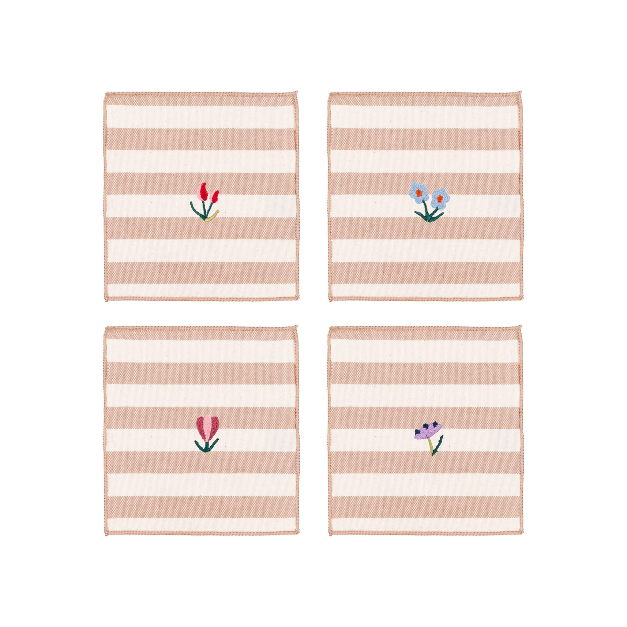 Barra napkin with flower embroidery - Torres Novas