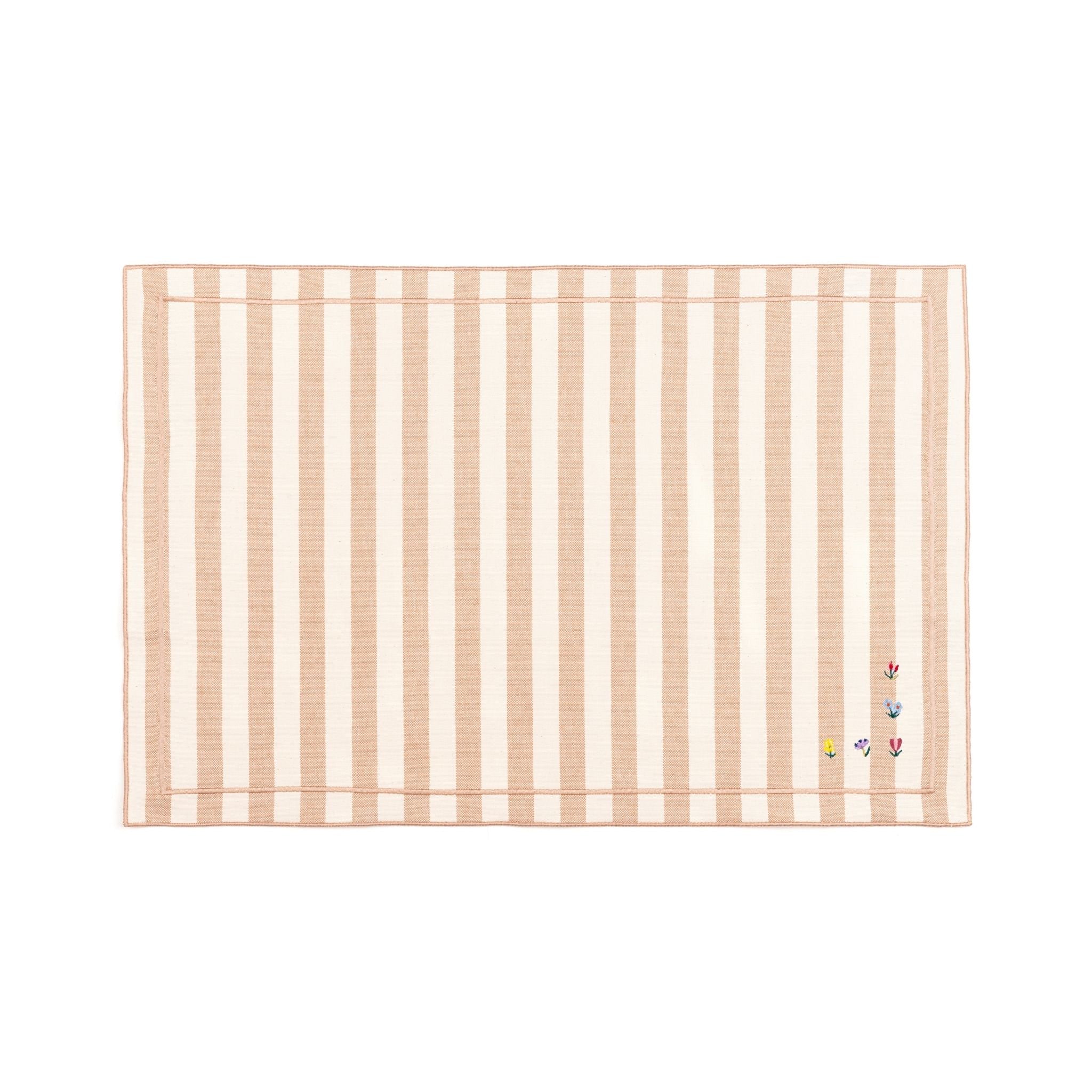 Barra cotton table linen with embroidered flowers - Torres Novas