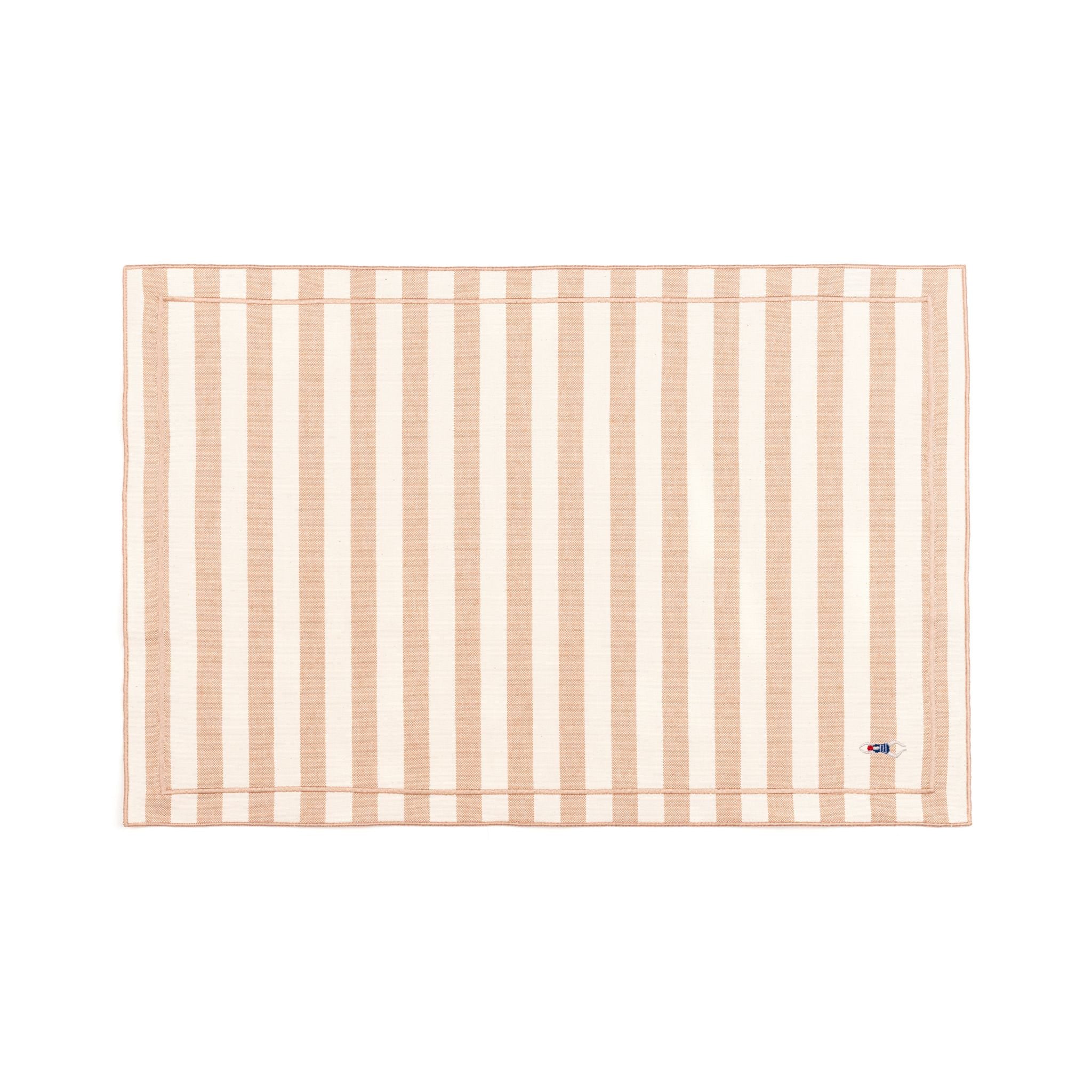 Barra cotton table linen with embroidered retro sports motifs - Torres Novas
