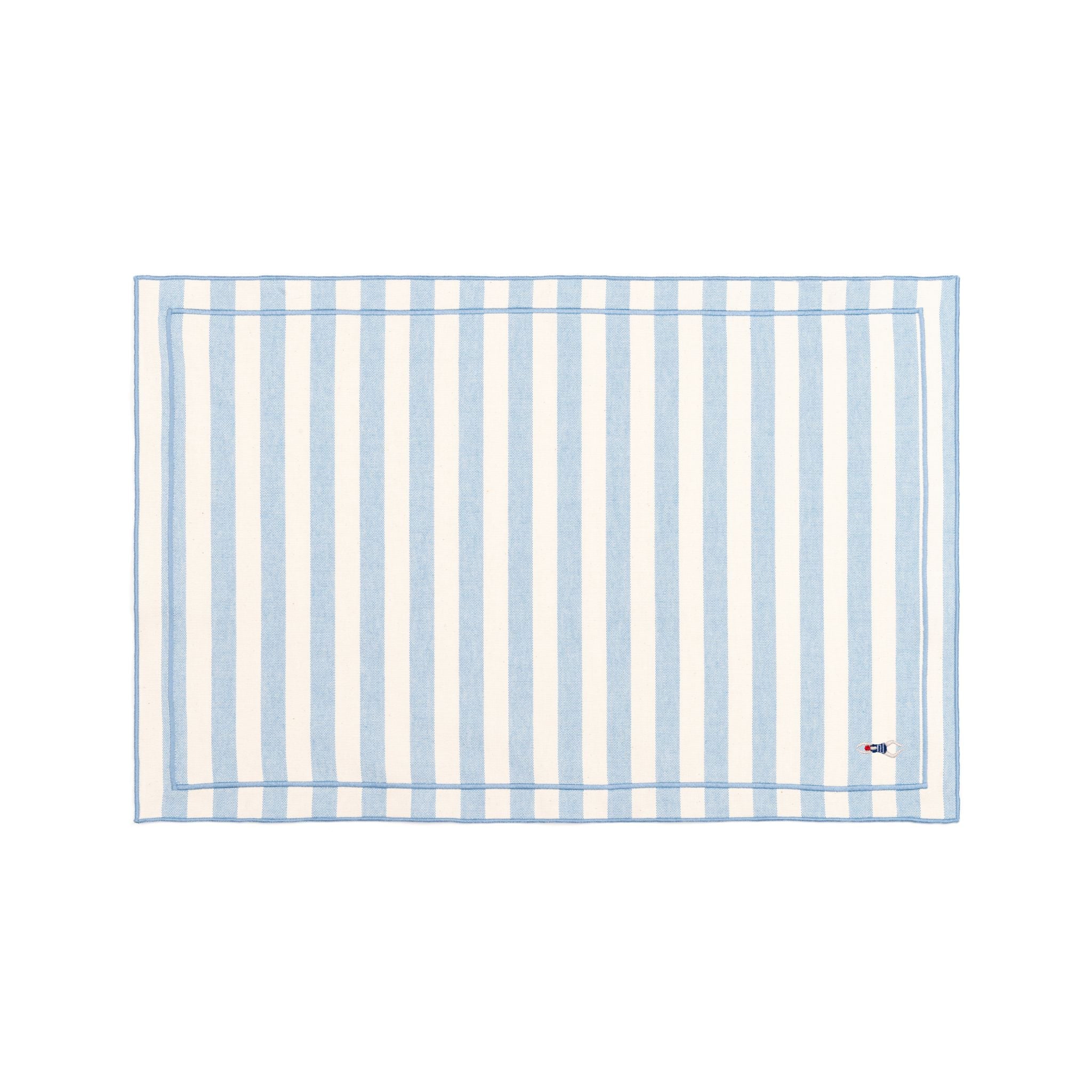 Barra cotton table linen with embroidered retro sports motifs - Torres Novas