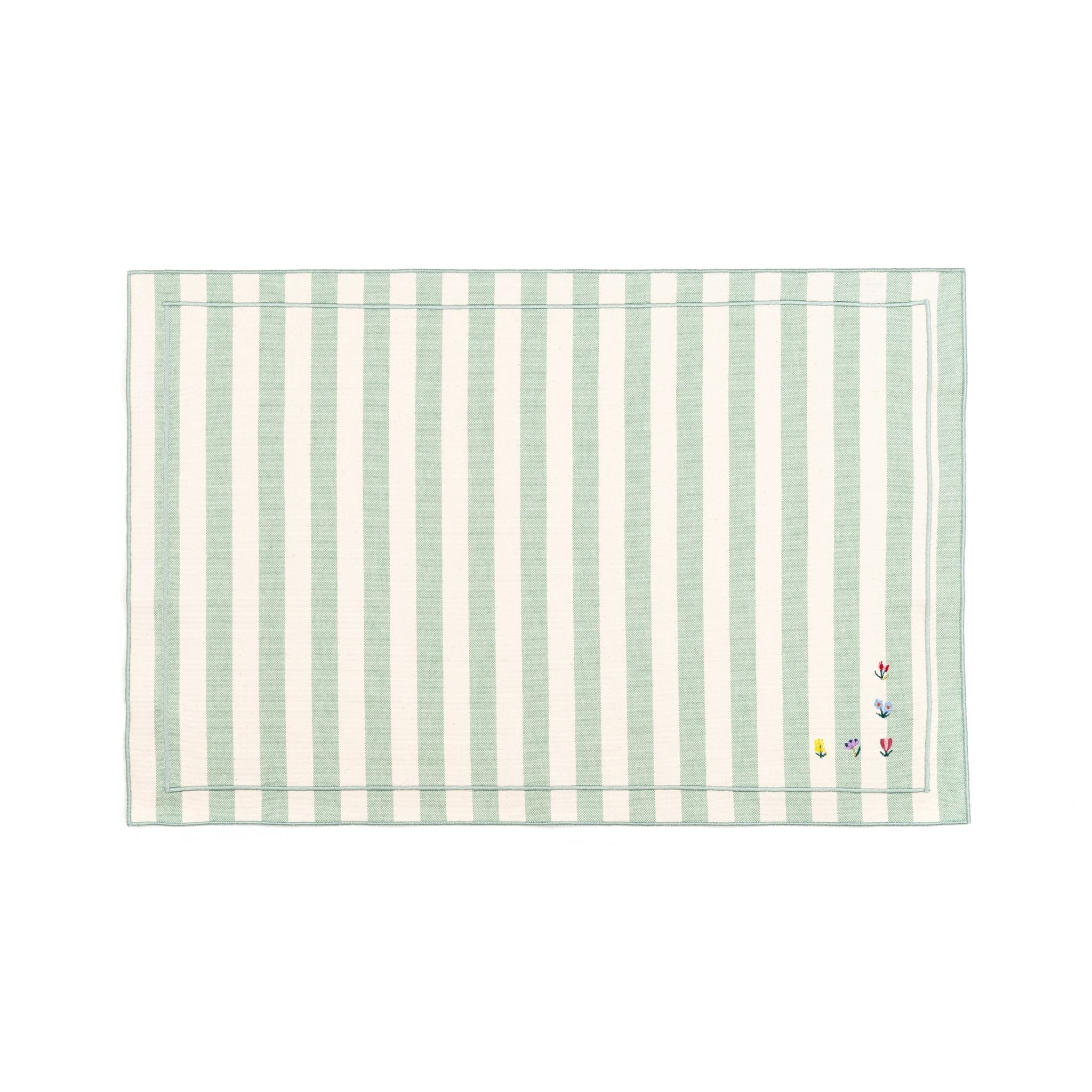 Barra cotton table linen with embroidered flowers - Torres Novas