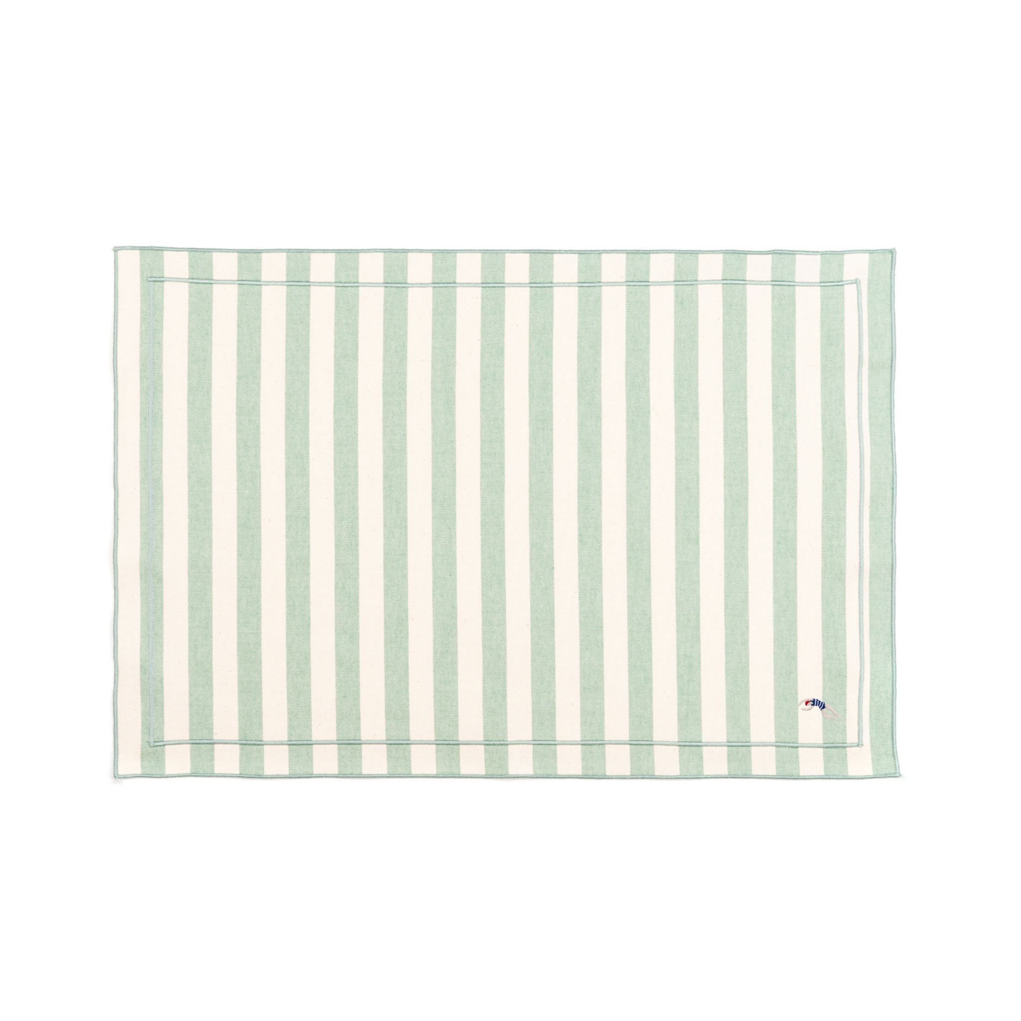 Barra cotton table linen with embroidered retro sports motifs - Torres Novas