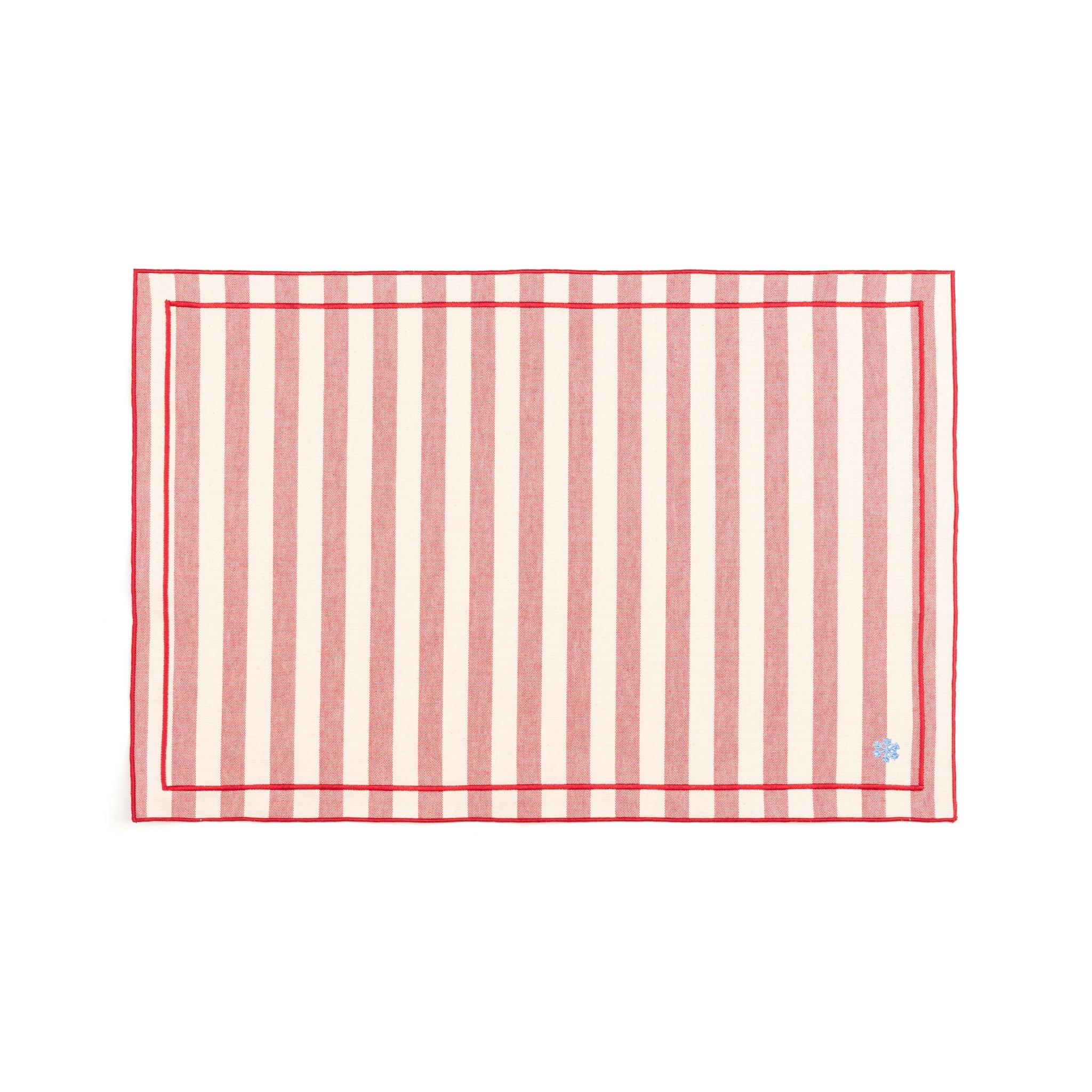 Barra cotton table linen with embroidered small Christmas motifs - Torres Novas