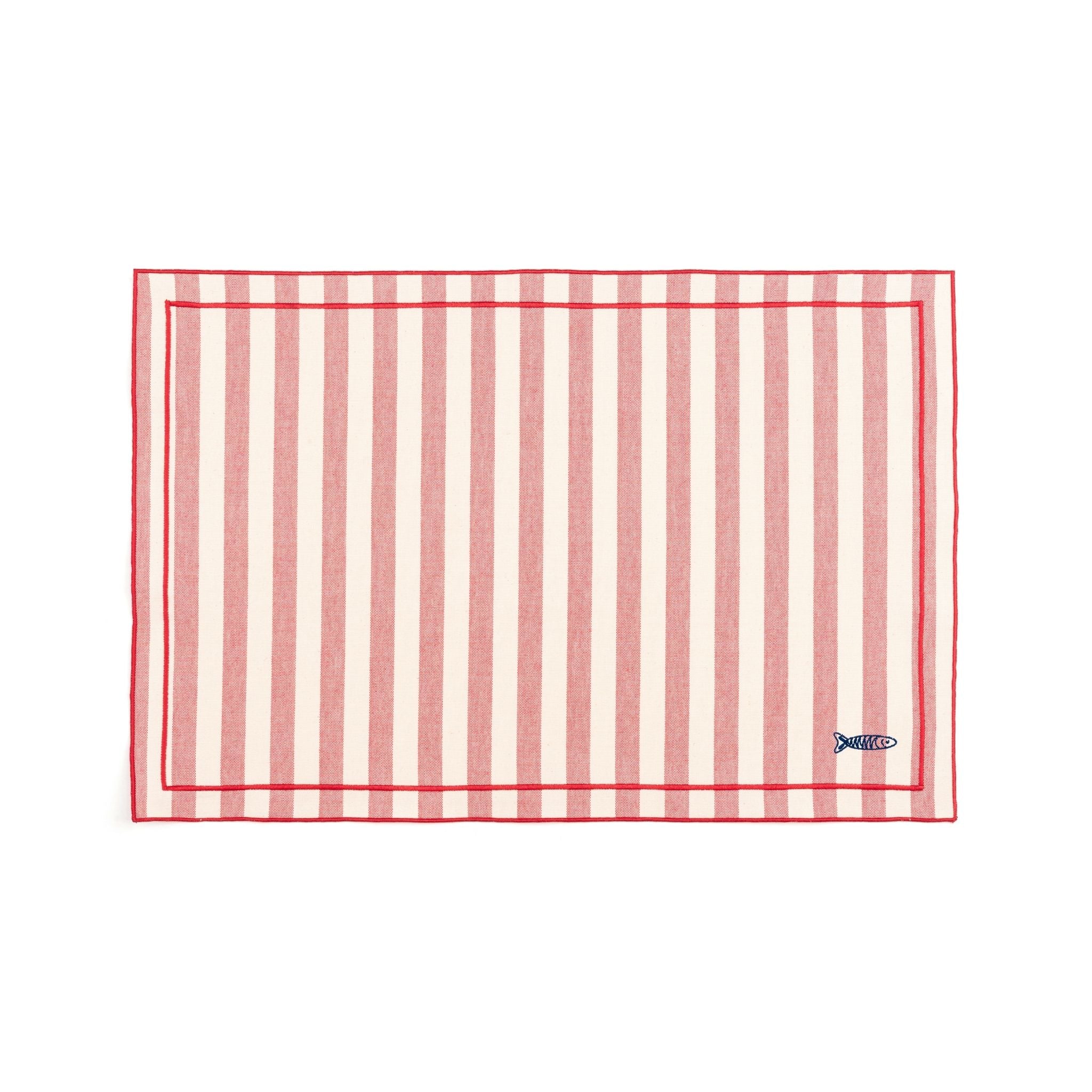 Barra cotton table linen with embroidered Portugal-inspired motifs - Torres Novas