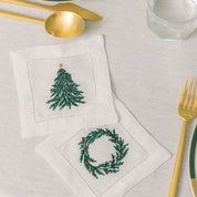Mafra linen with Christmas embroidery