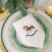 Mafra linen with Christmas embroidery