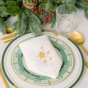 Mafra linen with Christmas embroidery