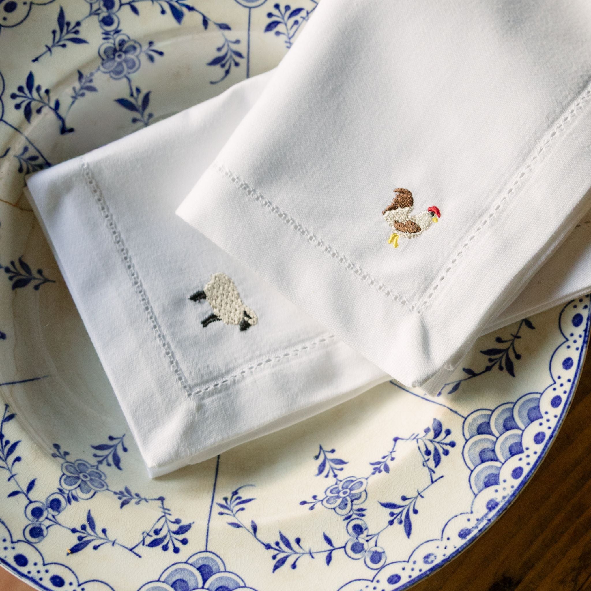Mafra cotton napkins with farm embroidery - Torres Novas