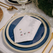 Servilletas y individuales Mafra con bordado de flores