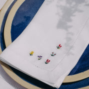 Servilletas y individuales Mafra con bordado de flores