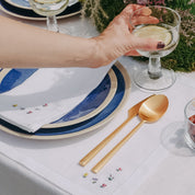 Servilletas y individuales Mafra con bordado de flores